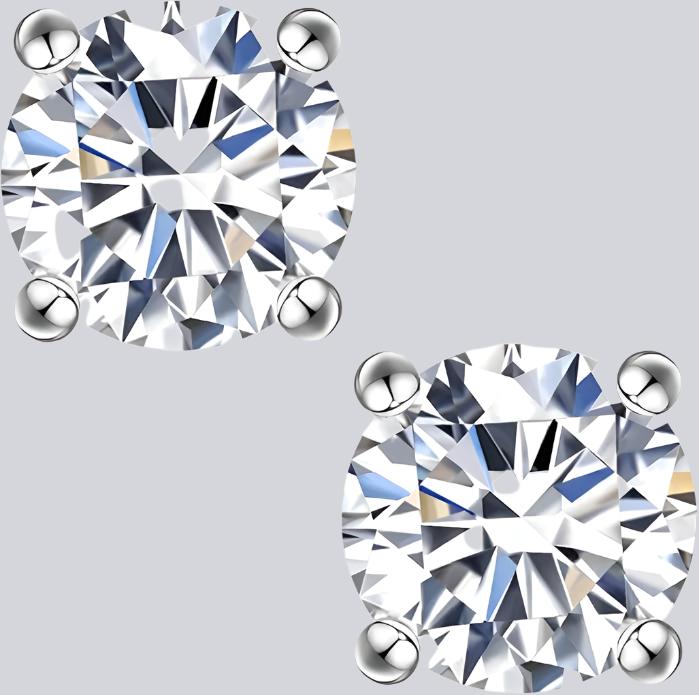Moissanite Stud Earrings
