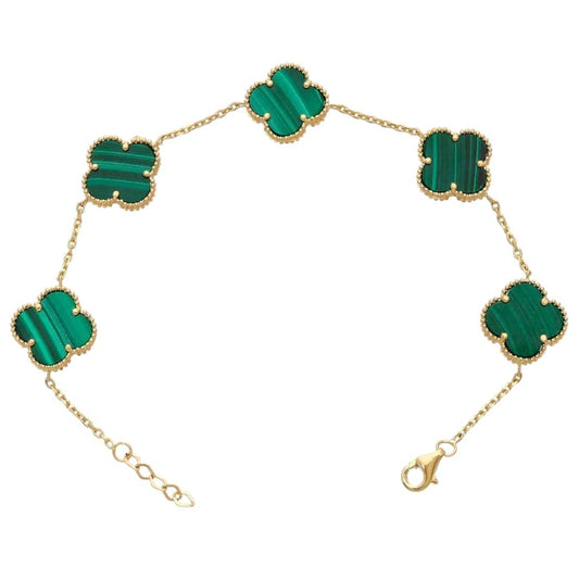 10K Clover Bracelet