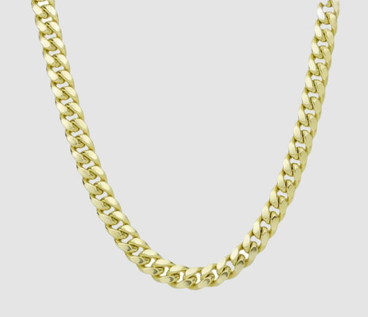 Luxury 10K Miami Cuban link chain, statement jewelry