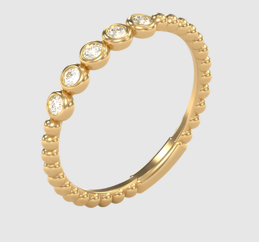 Premium 18K gold ring with diamond, perfect for gifting